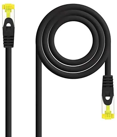 Nanocable Cable de red latiguillo RJ45 LSZH Cat.6A SFTP AWG26, Rojo, 0.5m