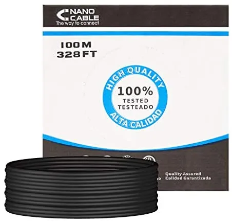 Nanocable Cable Red RJ45 Cat.5e UTP Rigido AWG24 Exterior, 100 M