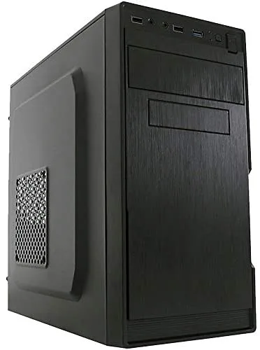 LC-Power 2014MB Midi ATX Tower Negro - Caja de ordenador (Midi ATX Tower, PC, Metal, Negro, Micro ATX,Mini-ITX, 13,5 cm)