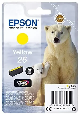 Epson Polar bear Cartucho 26 amarillo