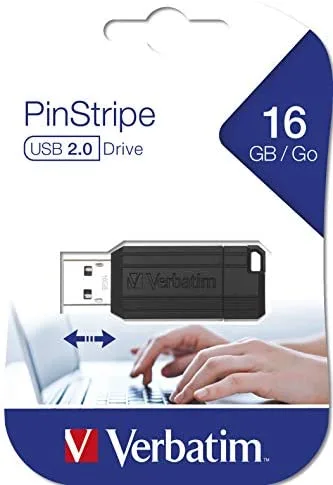 Verbatim Store 'n' Go PinStripe 16 GB USB 2.0 Memory Stick (49063)