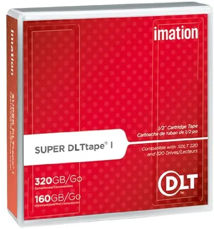 Imation Super DLTtape 1 Cartridge 160/320Gb Cinta de datos virgen 1,3 cm