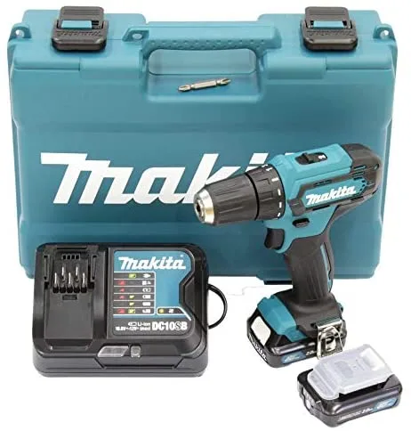 Makita DF333DSAE taladro 1700 RPM Sin llave 1,2 kg Negro, Azul