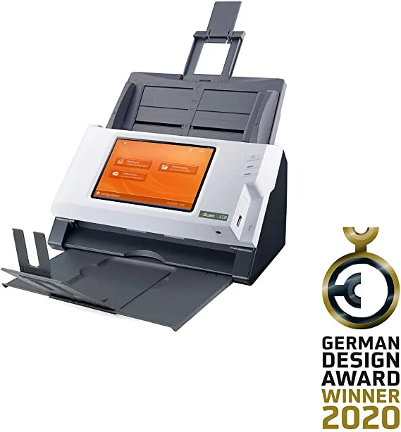 Plustek eScan A350 Enterprise 600 x 600 DPI ADF + Manual feed scanner Negro, Blanco A4 - Escáner (600 x 600 DPI, 48 bit, 24 bit, 16 bit, 8 bit, 1 bit)