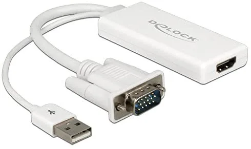 Adaptador vga macho a hdmi hembra con audio