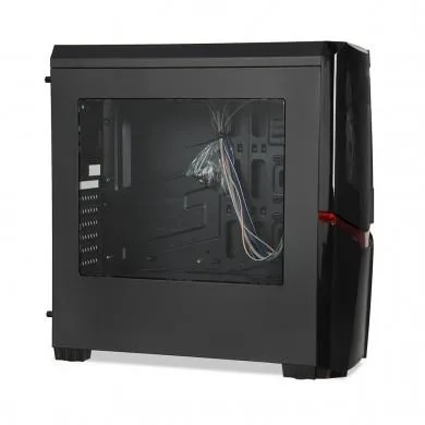 iBox ORCUS X14 Midi ATX Tower Negro - Caja de ordenador (Midi ATX Tower, PC, ATX,ITX, Negro, Rojo, Fondo)