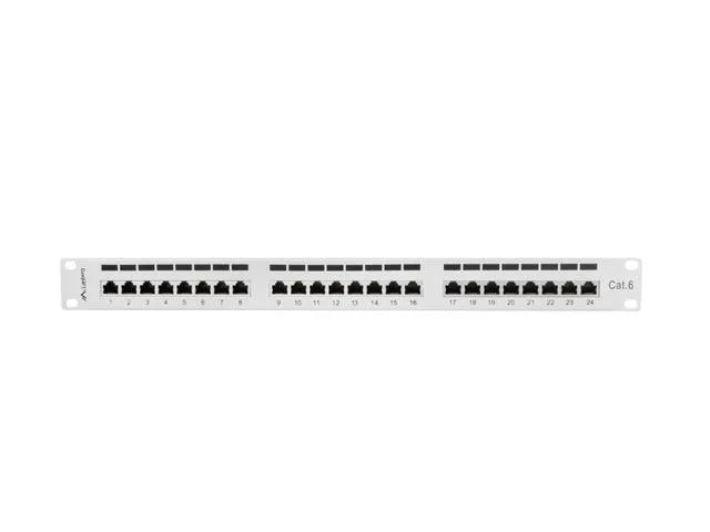 Lanberg Patch Panel 24 Port 1U, Cat. 6, Shielded, Grey