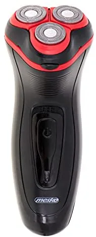 Mesko Home MS 2926 afeitadora Máquina de afeitar de rotación Recortadora Negro, Rojo