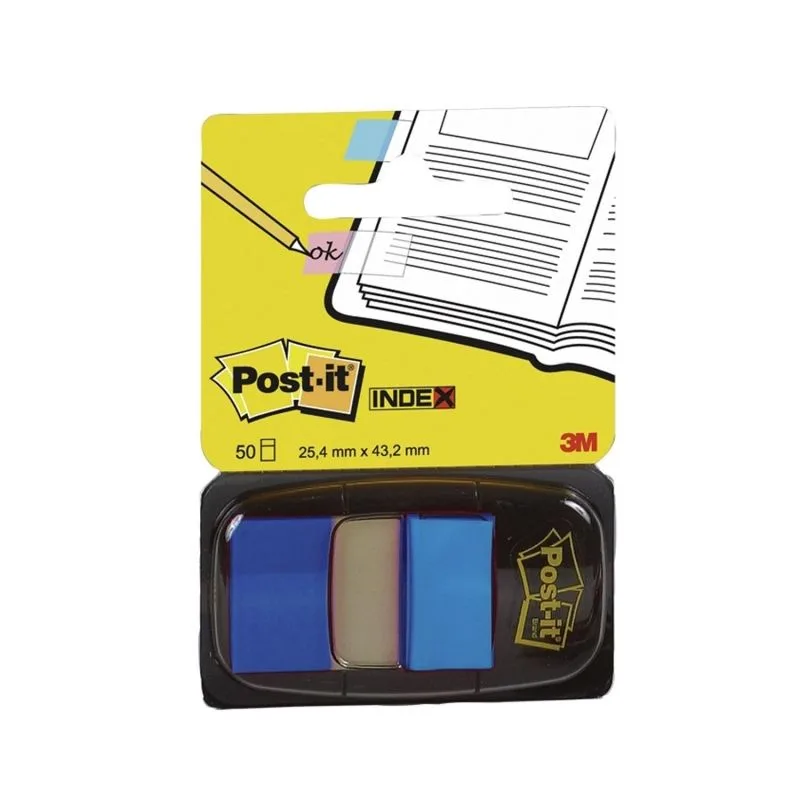 3M I680-2 etiqueta autoadhesiva Rectángulo Desmontable Azul 50 pieza(s)