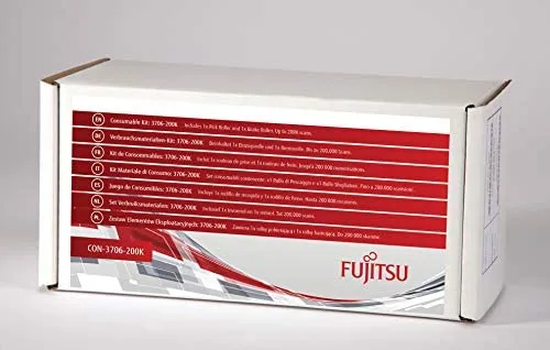 Fujitsu/PFU Kit de consumible: 3706-200K para fi-7030, N7100, N7100A. Incluye 1 Rodillo de ganzúas y 1 Rodillo de Frenos. Vida útil Estimada: hasta 200K escaneos.