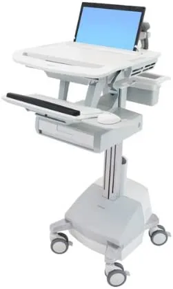 Ergotron StyleView Aluminio, Gris, Blanco Portátil Carro multimedia