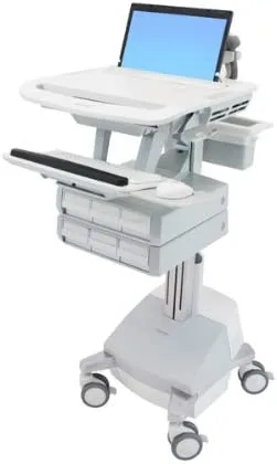 Ergotron StyleView Multimedia Tarjeta Aluminio, Gris, Blanco Portátil