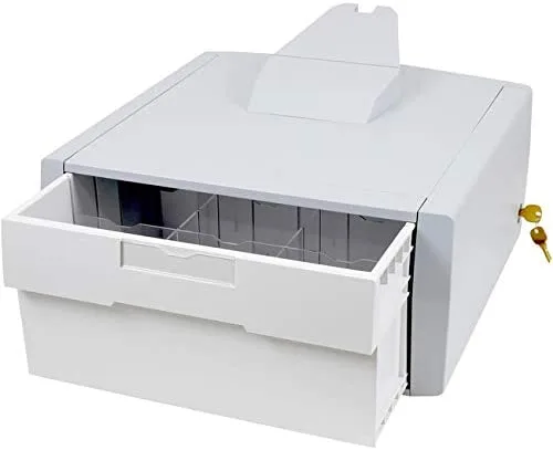 Ergotron Primary Drawer Tall Single Gris, Blanco Cajón Accesorio de Carrito para portátil y Ordenador, Gris y Blanco, Talla única, Estrellas y Rayas