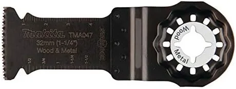 Makita B-64814 Starlock - Hoja de corte por inmersión (32 x 50 mm, 20 TPI, BiM, TMA047, madera y metal)