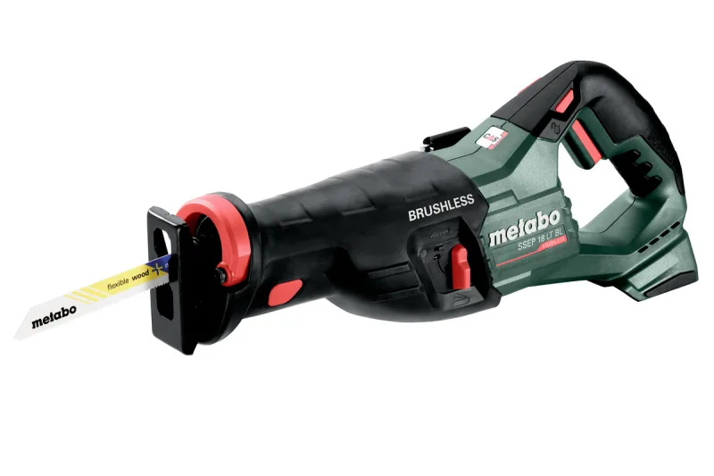 Metabo SSEP 18 LT BL - Sierra de sable inalámbrica 601617840 sin batería, sin cargador, maletín 18V