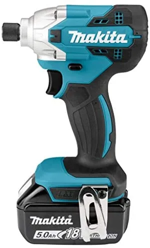 Makita DTD156RTJ - Atornillador de impacto (incluye 2 baterías de 18 V, ion de litio, 5 Ah, 155 Nm)