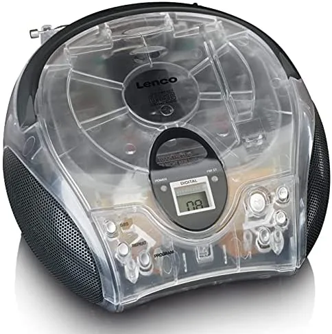Lenco SCD-24TR radio Portátil Digital Transparente