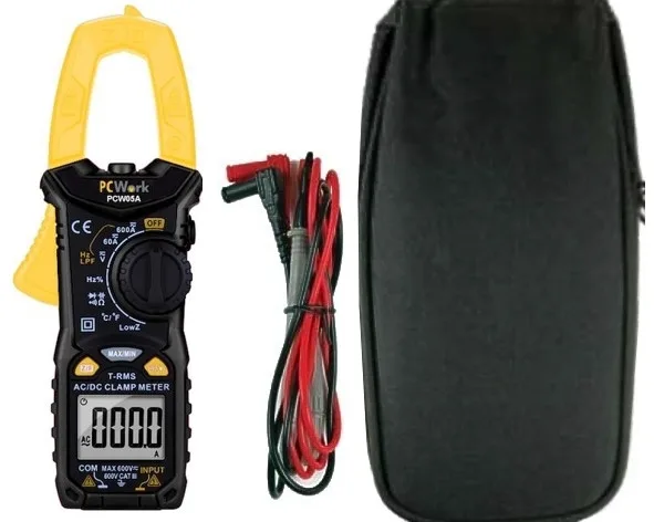 Pinza Amperimetrica 600v Ac/dc 600a Ac/dc Pcwork Pcw05a