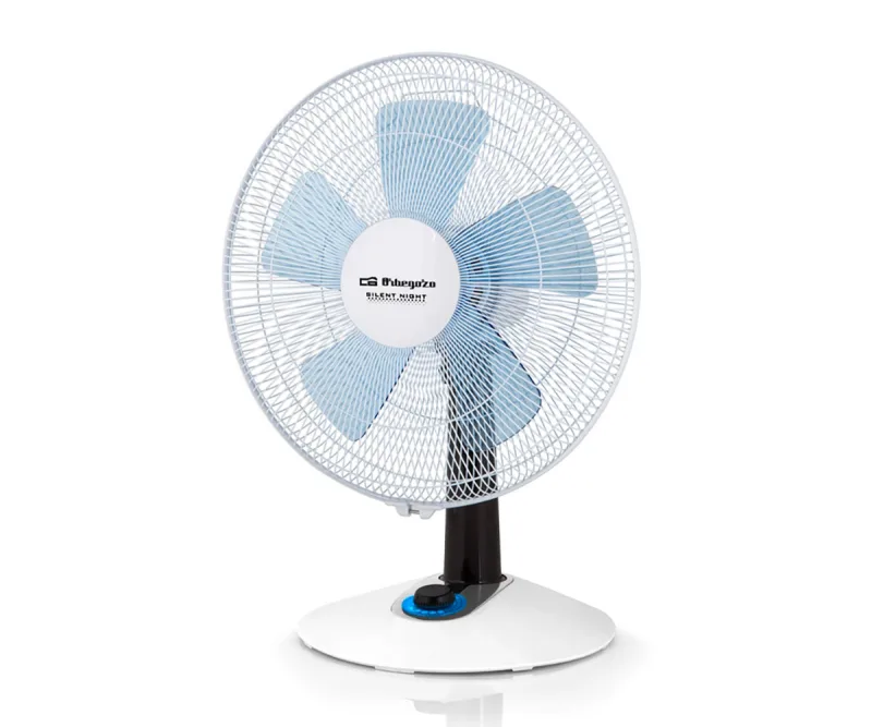 Orbegozo TF 0138, Ventilador Silencioso de Sobremesa, 1, Azul/Blanco