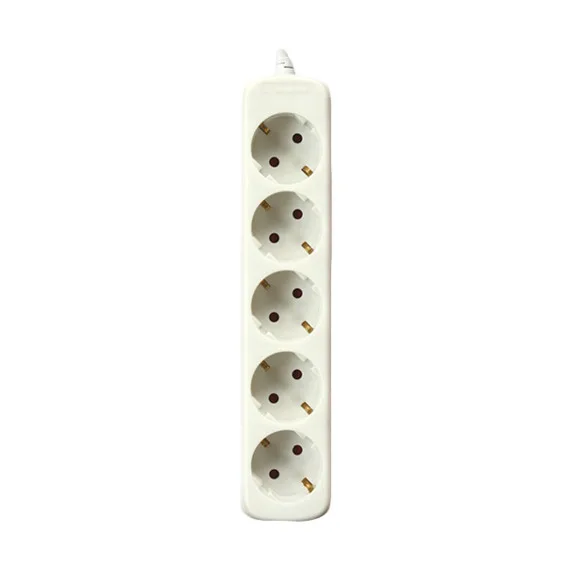 Base Multiple 5 Enchufes Schuko Cable 1,5m BLANCO