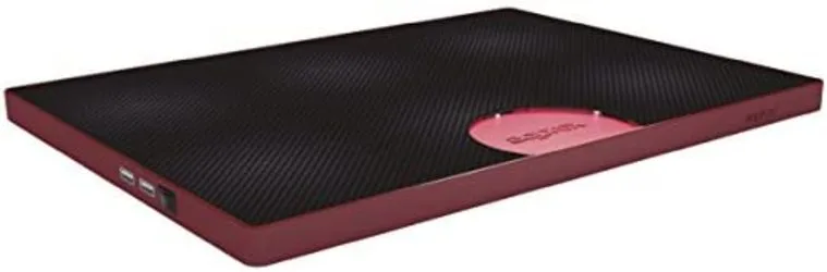 Approx APPNBC05R - Base de refrigeración para portátil (2.0, 5 V, USB), Negro y Rojo