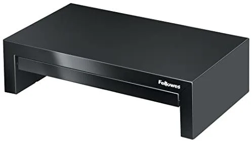 Fellowes Designer Suites 53,3 cm (21") Negro, Perlado Escritorio