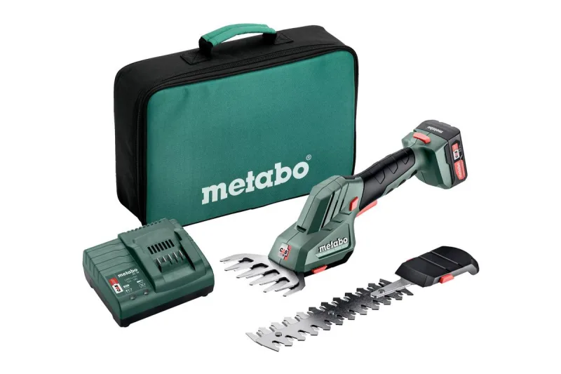 Metabo POWERMAXX SGS 12 Q tijera de césped inalámbrica 11,5 cm 12 V Ión de litio Verde
