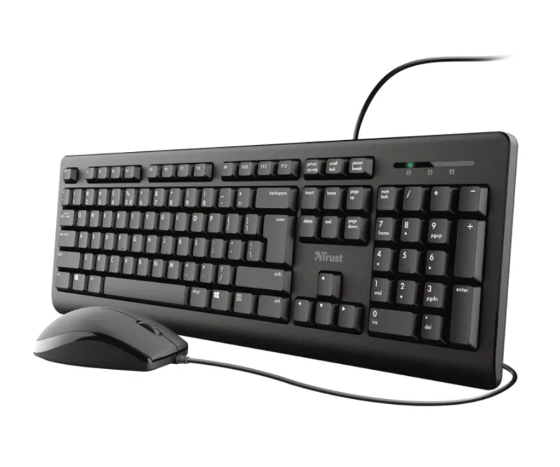Trust TKM-250 teclado Ratón incluido USB Español Negro