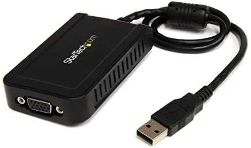 StarTech.com Adaptador de Vídeo Externo USB a VGA - Tarjeta Gráfica Externa Cable - 1920x1200