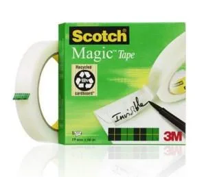 Scotch Magic Tape 810 Apto para uso en interior 66 m Fibra, Papel Blanco
