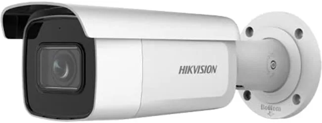 HIKVISION Tubular IP 4MPX, IR 60 M, ÓPTICA MOTORIZADA, WDR 120DB, E/S Audio/Alarma, IP67, IK10, 12VDC/PoE