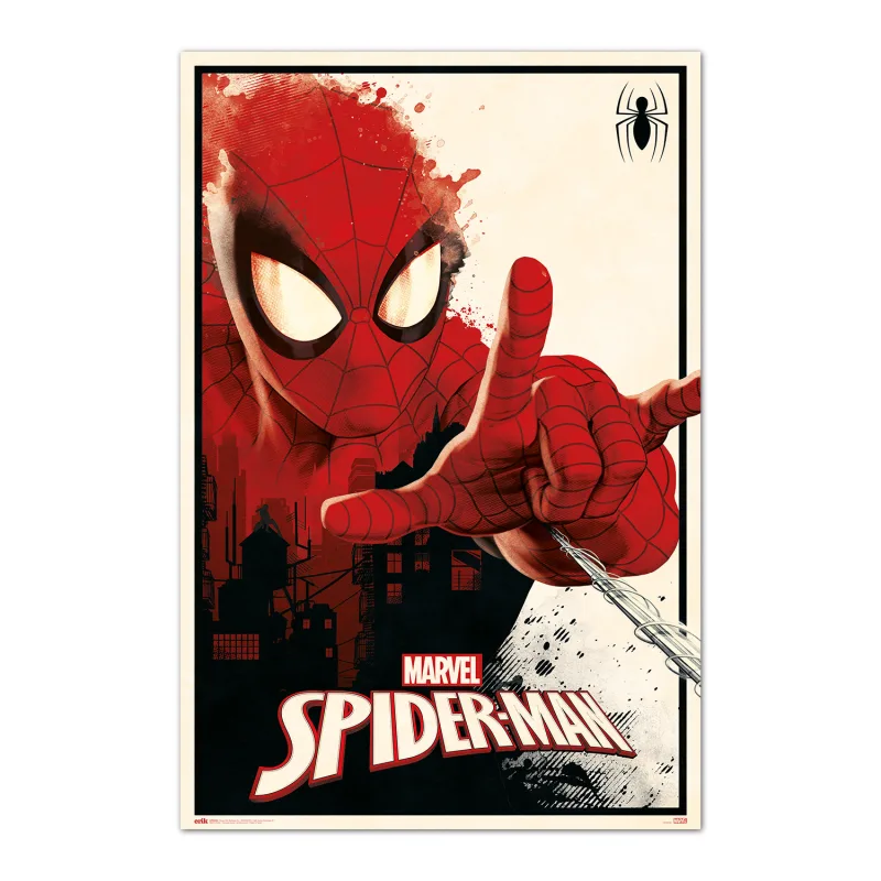 Grupo Erik Poster Marvel Spiderman thwip - Poster Spiderman - Laminas decorativas 61x91,5cm a todo color | Posters para pared ideal decoración habitación Marvel regalos