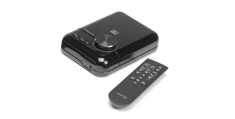 Creative Labs XMOD Wireless reciever 2.0 - Receptor AV (Inalámbrico, 2,4 GHz, Windows Vista/XP (SP2, x64, MCE), AAA, USB) Negro