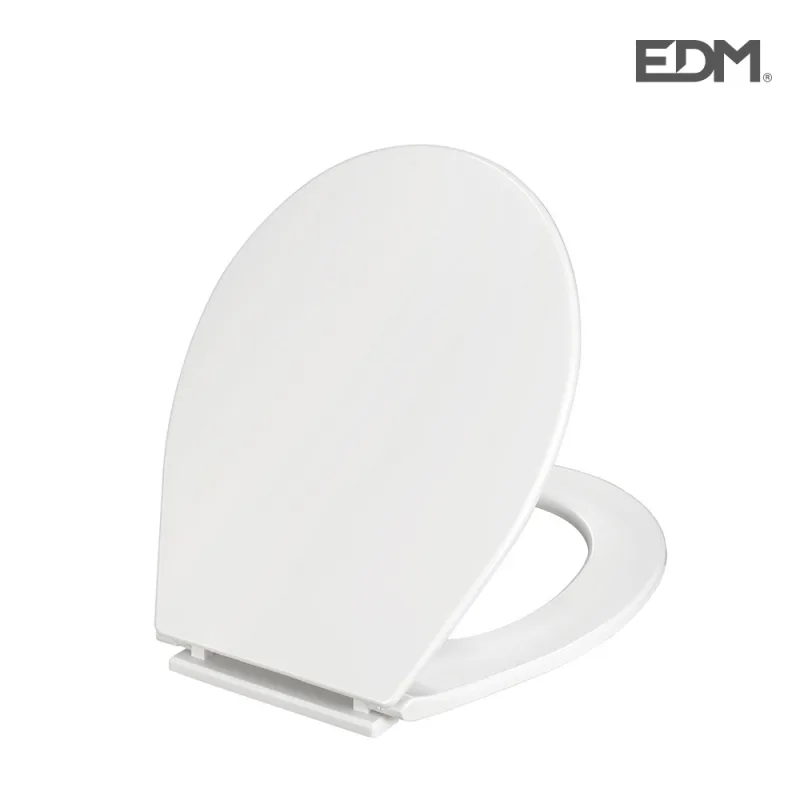 EDM 01511 Tapa W.C. Top con Tornillos Blanco, 1390 Gr