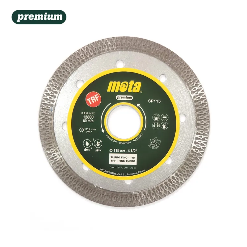 DISCO DIAMANTADO TURBO FINO TRF Ø115mm 4-1,2" SP115 MOTA
