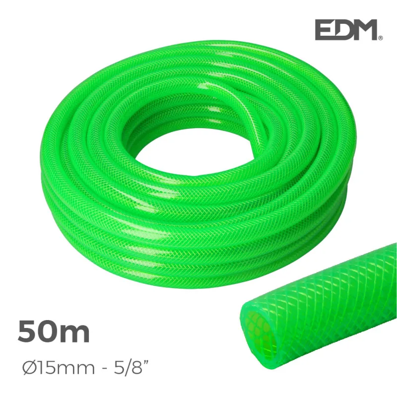 Manguera jardin anti-torsion ø interior 15mm ø exterior 20mm (5/8") - rollo 50m edm