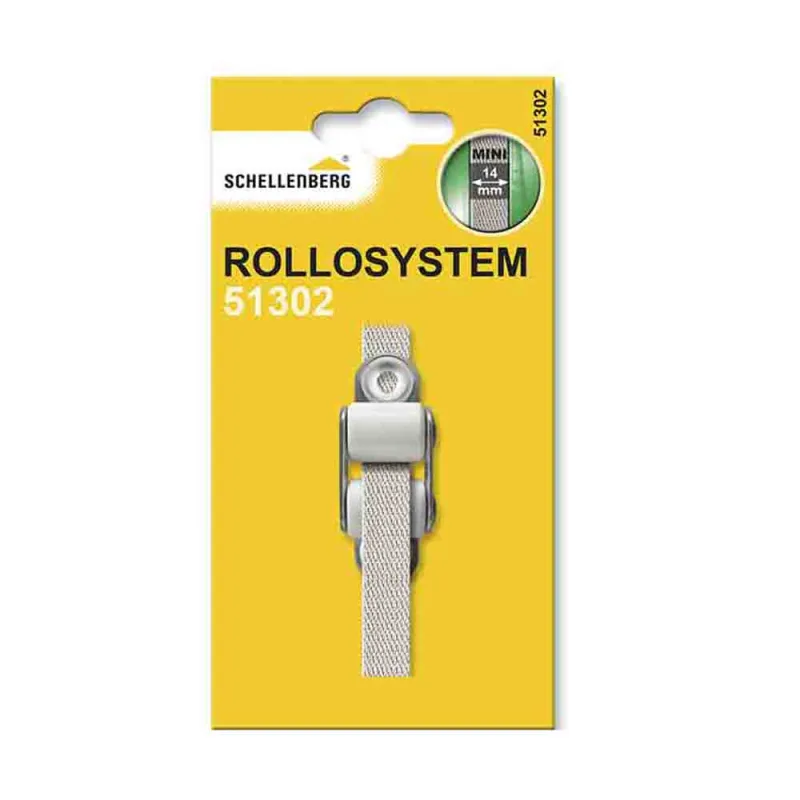 Schellenberg 51302 Guía para cinta con juntas persiana, MINI STANDARD, 40 mm, blanco