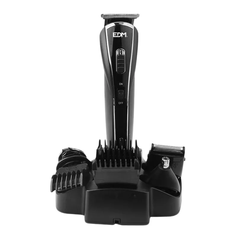 eDM 07599 Conjunto Maquina Corta Cabellos Recargable 5 en 1, Multicolor