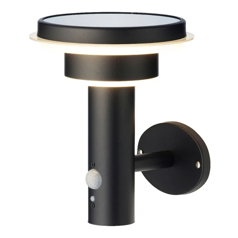 APLIQUE SOLAR METALICO 17,8x18,3x22cm 40 LEDS LUZ CALIDA LUMINEO