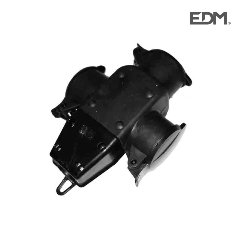 EDM 42125 Triple Goma Aéreo con Tapa, Negro, 350 Gr