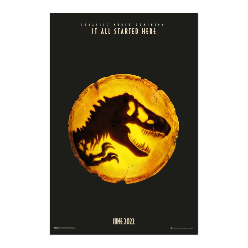 Grupo Erik Poster Jurassic World dominion - Laminas decorativas 61x91,5cm a todo color | Posters para pared ideal decoración habitación
