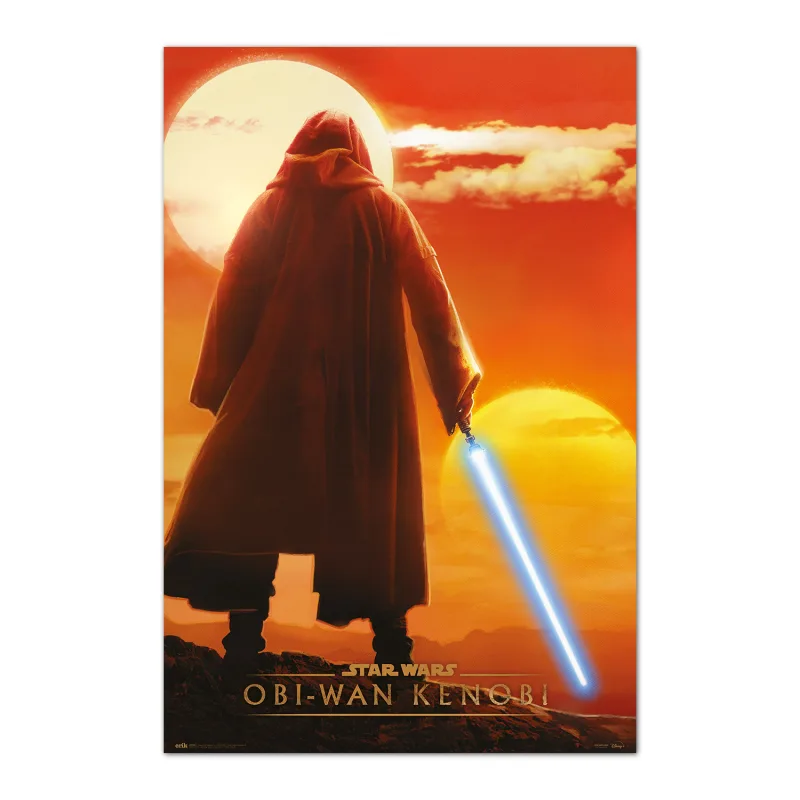 Grupo Erik Póster Star Wars Kenobi Twin Suns - Lamina decorativa Londres mapa/Póster Producto con licencia oficial