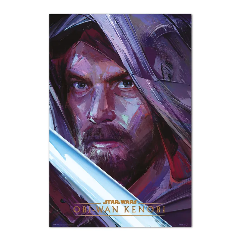 Grupo Erik Poster Star Wars Kenobi Jedi Knight - Laminas decorativas 61x91,5cm a todo color | Posters para pared ideal decoración habitación Star Wars regalos