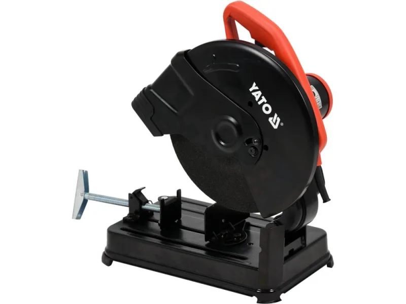 YATO Sierra circular profesional de metal, 2450 W, arranque suave, 0-45°, 4000 rpm, sierra tronzadora de metal