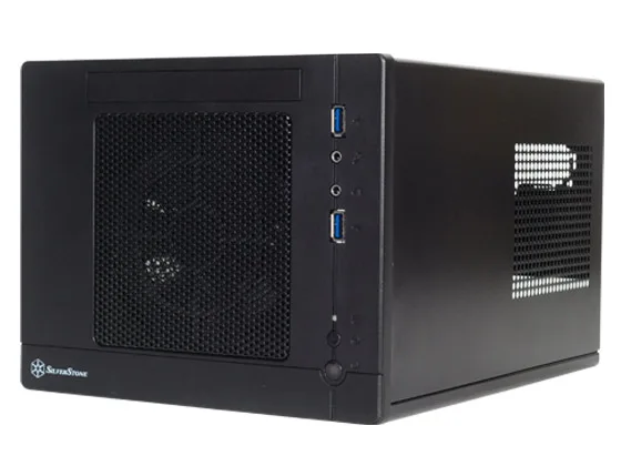 SilverStone SST-SG05BB-Lite - Carcasa de ordenador compacta cubo Sugo Mini-ITX, negro