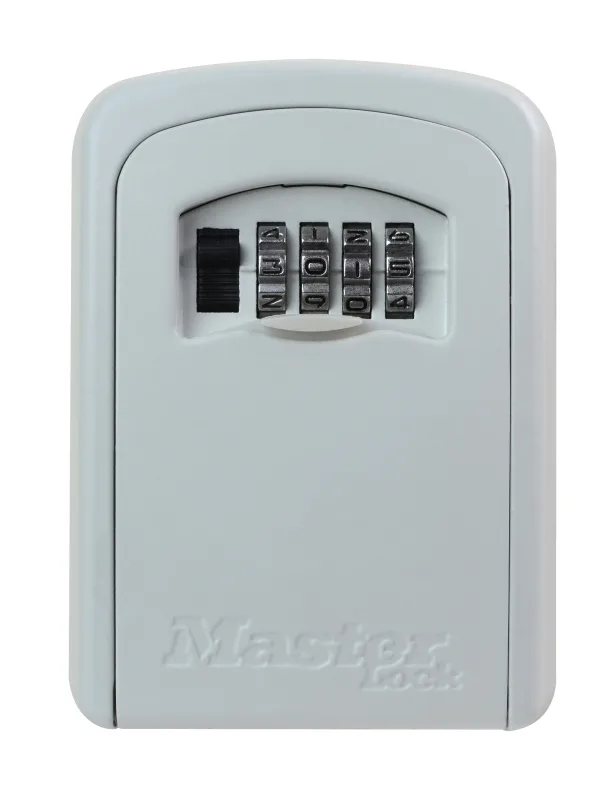 MASTER LOCK Caja de llaves segura - Tama�o M - Blanco - Cofre de llaves - Almacenamiento seguro