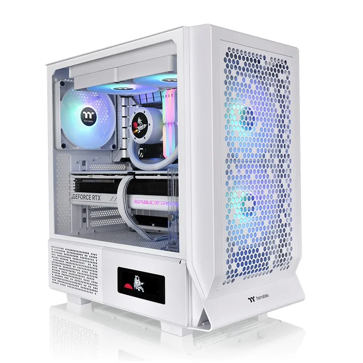 Thermaltake Ceres 330 TG ARGB | Mid Tower Chassis | Compatible con Project Stealth y BTF | Snow