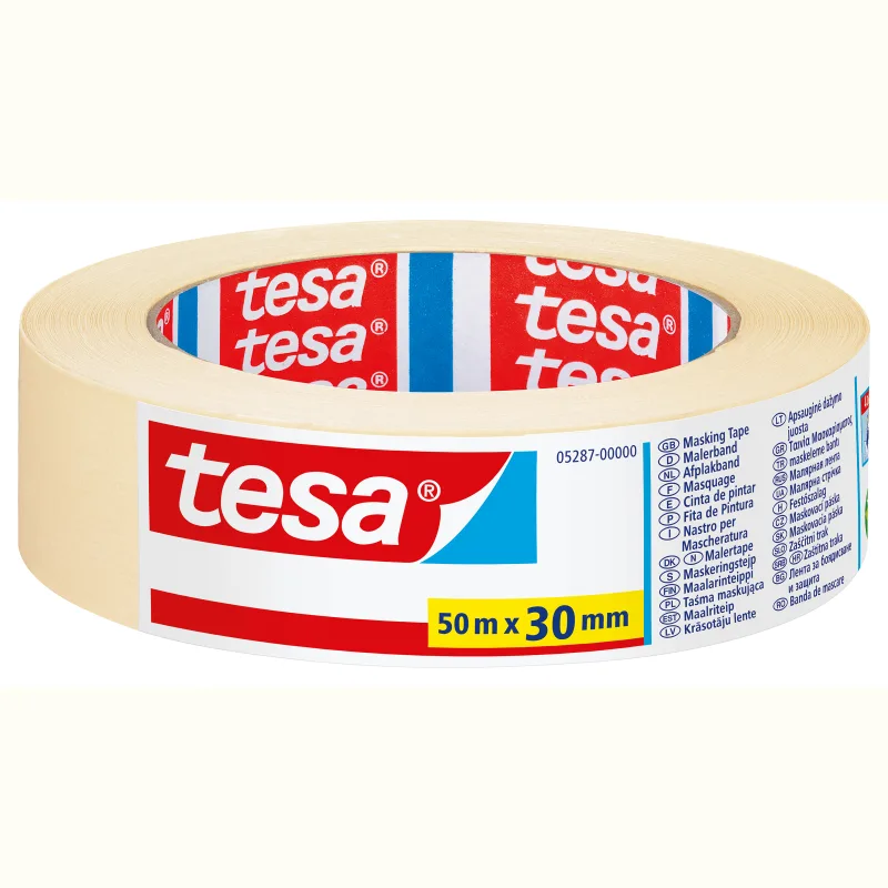 Tesa 052870000002 4042448804846 - Cinta de papel crepé, 30 mm, 50 m, color beige