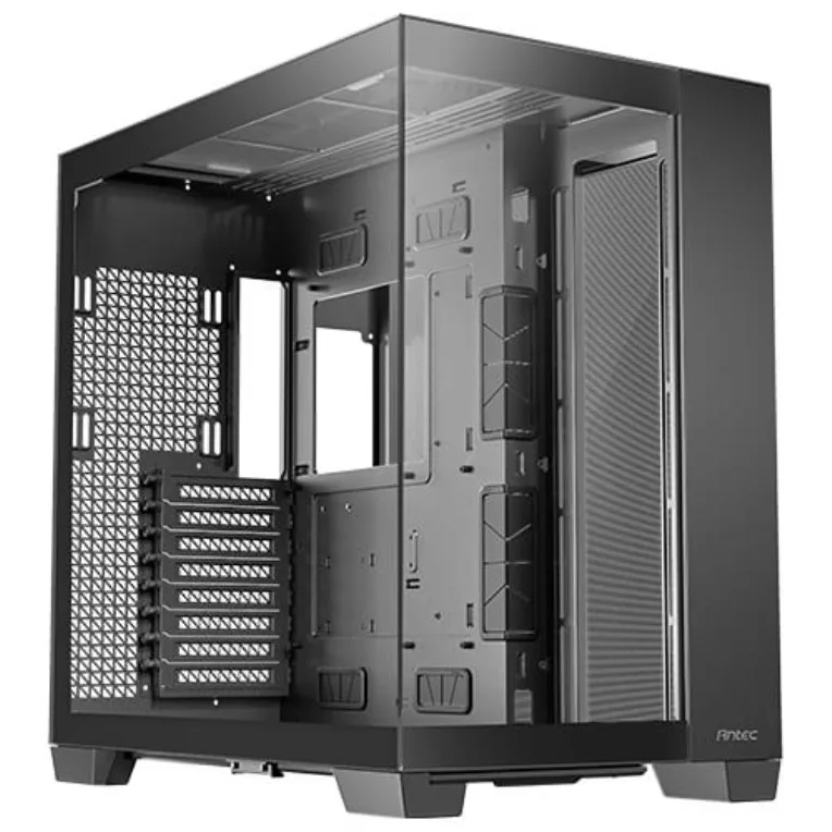 Antec Compatible con C8, RTX 40, diseño de Doble cámara, diseño sin Herramientas, Tipo C, Soporte de radiador de 360 mm, Paneles Frontales y Laterales de Vidrio Templado sin Costuras, Carcasa de PC