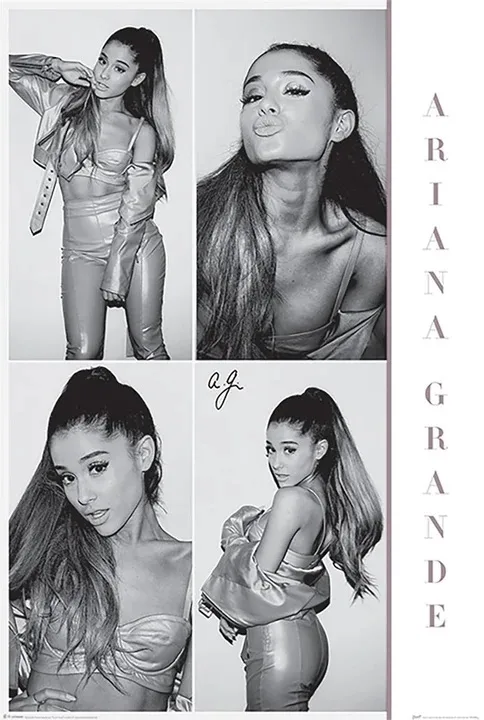 PyramidShop.com - Póster de Ariana Grande (blanco y negro), 61 x 91,5 cm